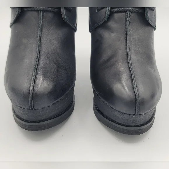 Leon Max Black Leather Boots Axis Size 8.5 NEW #1568 - Picture 10 of 16